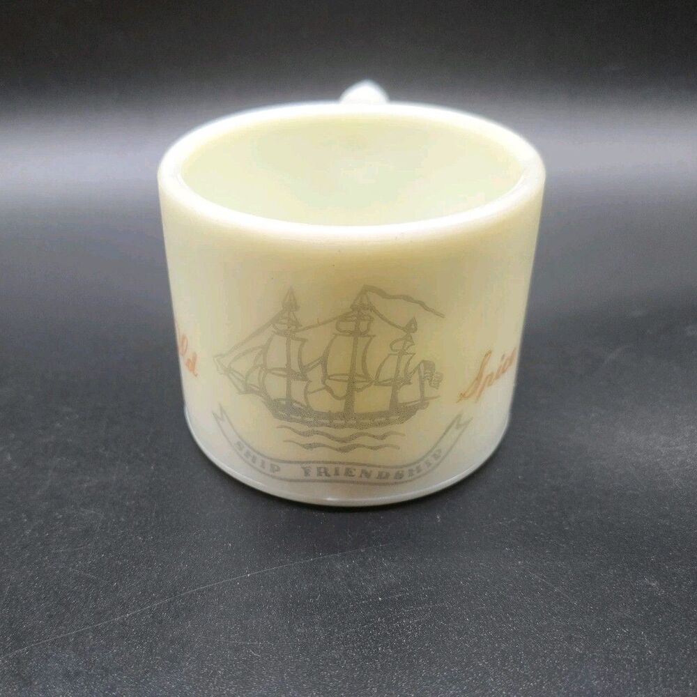 Vintage Old Spice Shaving Mug Ship Friendship Early American Collectible
